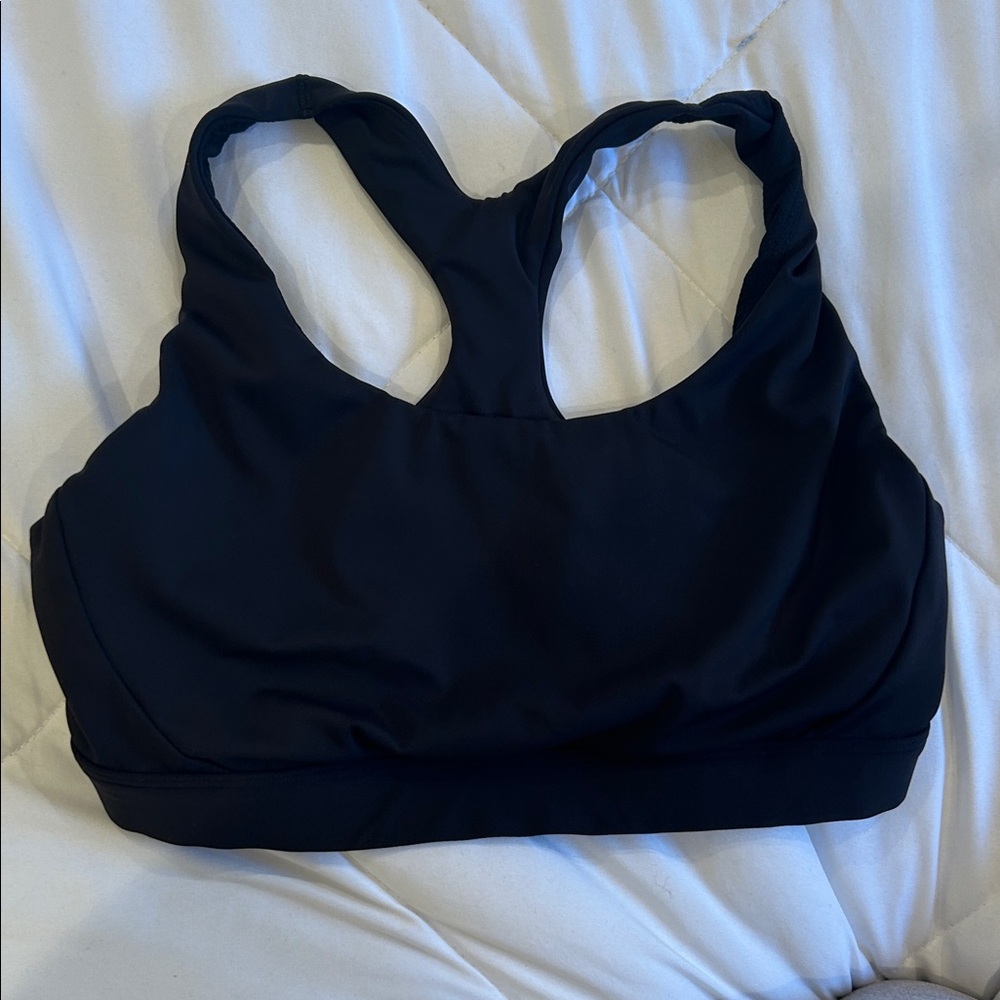 Athleta Ultimate Medium D-DD+ Black Sports Bra